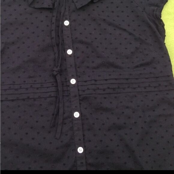 J CREW Swiss Dot Ruffle Cotton Shirt - Picture 9 of 14